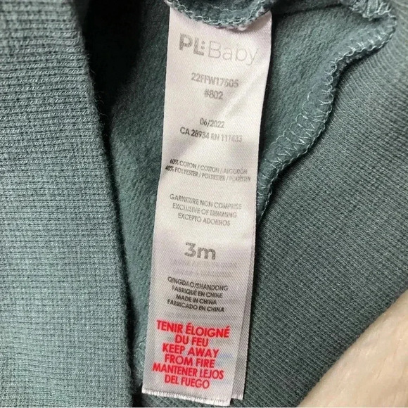 PL Baby Who Runs The World Girls Sweatshirt Grey/White/Pink Size 3  Months - Picture 7 of 16